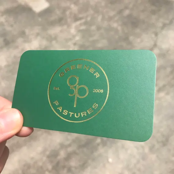 Gold Leaf Business Cards - Image 2