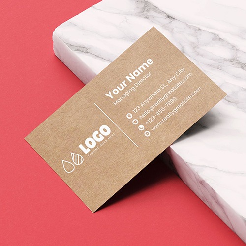 Kraft Visiting Cards