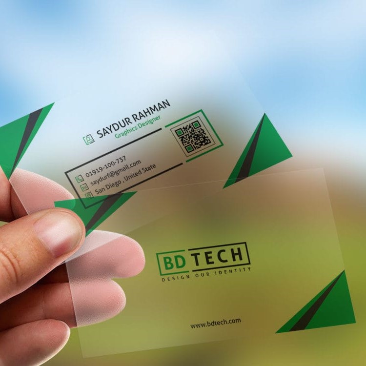 Plastic Visiting Cards